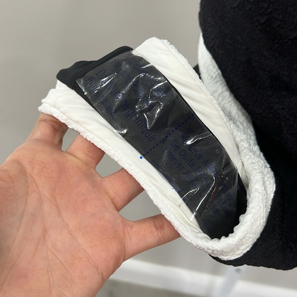 Tory Colorblock Chic Bandeau One Piece Swimsuit in Black - Picture 8 of 12